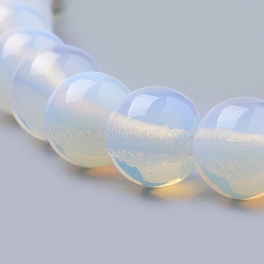 Chapelets de perles d'opalite(G-S259-48-4mm)-3