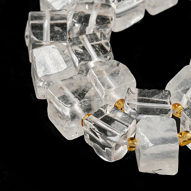 Natural Quartz Crystal Beads Strands(G-G053-B15-01C)-4