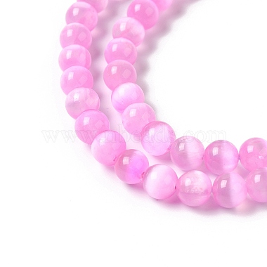 Natural Selenite Dyed Beads Strands(G-P493-02A)-4