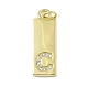 Brass Micro Pave Clear Cubic Zirconia Pendants(KK-P266-06G-C)-1