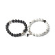 Ensemble de bracelets fermoirs coeur magnétiques pour couples meilleurs amis(BJEW-JB06791)-1