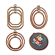 9Pcs 9 Style Plastic Cross Stitch Embroidery Hoops(FIND-DC0004-90)-8