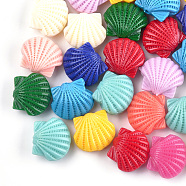 Synthetic Coral Beads, Dyed, Shell, Mixed Color, 10x12x6.5mm, Hole: 1.5mm(CORA-S026-11)