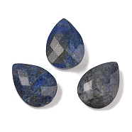 Natural Lapis Lazuli Cabochons, Teardrop, Faceted, 18x13x6mm(G-C146-05F)