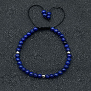 Adjustable Natural Sodalite Braided Beaded Bracelets for Women, (LG9619-3)