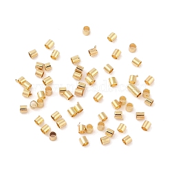 Column Brass Beads, Long-Lasting Plated, Golden, 2x2mm, Hole: 1.5mm(KK-G509-01B-G)