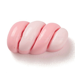 Opaque Resin Cabochons, Jewelry Making Findings, Pink, Candy, 15x8x6mm(RESI-C032-01F)
