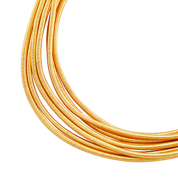 40G French Copper Wire Gimp Wire, Flexible Coil Wire, Metallic Thread for Embroidery Projects and Jewelry Making, Gold, 20 Gauge, 450x0.8mm