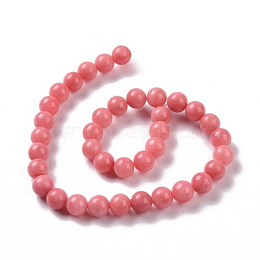 Chapelets de perles en jade de malaisie naturelle(G-A146-6mm-B08)-4
