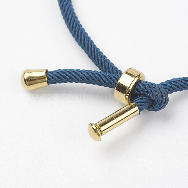 Cotton Twisted Cord Bracelet Making(MAK-L012-07)-2