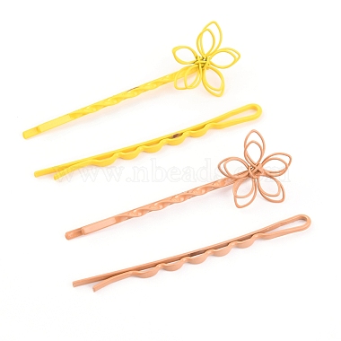 4pcs épingles à cheveux en fer peint(PHAR-I007-14B)-2