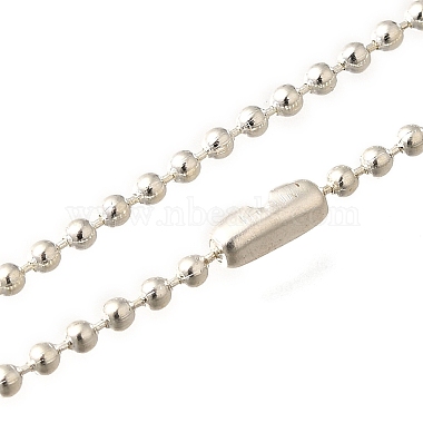 Brass Ball Chain Necklaces(NJEW-M313-01S)-2