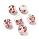 Floral Printed Porcelain Beads(PORC-M531-2)-2