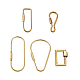 Pandahall Unisex Pure Handmade Brass Key Rings & Screw Carabiner Lock Charms(KEYC-TA0003-06)-1