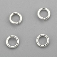 304 Stainless Steel Jump Rings, Open Jump Rings, Silver, 6x1.2mm, Inner Diameter: 4mm(STAS-H380-09S-G)