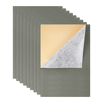 Jewelry Flocking Cloth, Self-adhesive Fabric, Slate Gray, 40x28.9~29cm, 12sheets/set