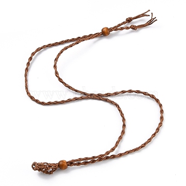 3.5mm Saddle Brown Waxed Cord Necklaces