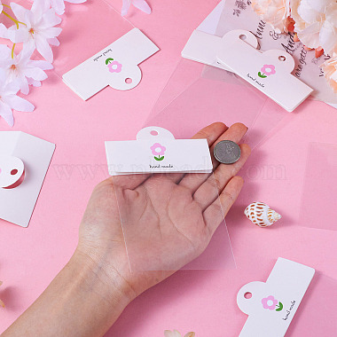 100Pcs Flower Print Foldable Paper Hanging Header(CDIS-TA0001-26)-6