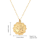 Golden Stainless Steel Pendant Necklace(SA1727-3)-2
