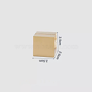 Brass Place Card Holder, for Wedding Decoration, Cube, Golden, 25x25x25mm(OFST-PW0002-081F)