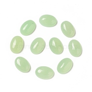 Natural Malaysia Jade Dyed Cabochons, Flat Back Oval, 18~18.5x13x5.5~6mm(X-G-G994-A01-01)