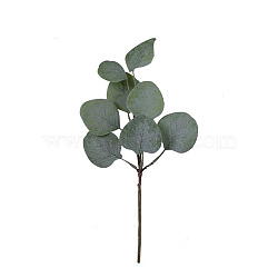 Plastic Artificial Eucalyptus Leaf, for Wedding Indoor Outdoor Home Garden Porch Window Plant Decoration, Green, 270mm(PW-WGFCE17-04)