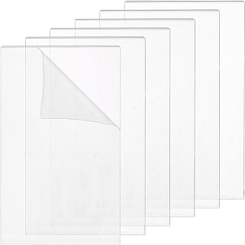 Transparent Acrylic Plates, Rectangle, Clear, 132x76.1~76.2x3mm