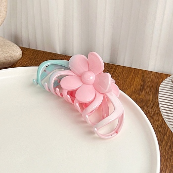 Plastic Claw Hair Clips, Flower, 131x69mm