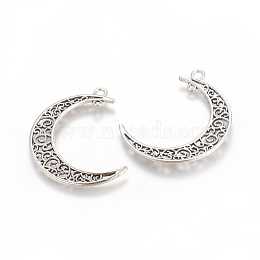 Antique Silver Moon Alloy Links