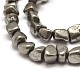 Natural Pyrite Nuggets Beads Strands(G-I125-82)-3