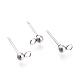 202 Stainless Steel Stud Earring Findings(STAS-I324-01P-6mm)-2