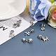 Chgcraft 16piezas 8 estilos colgantes colgantes europeos con diamantes de imitación de aleación y cristal(FIND-CA0007-73)-4