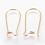 Real 18K Gold Plated 316 Surgical Stainless Steel Hoop Earring Findings(STAS-TAC0002-02G)