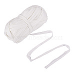 Polyester Cloth Yarn, For Hand Knitting Thick Thread, Crochet Cloth Yarn, White, 20mm, about 35.00 Yards(32m)/Skein(OCOR-TADJ0001-11A)