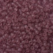 TOHO Round Seed Beads, Japanese Seed Beads, (6F) Transparent Frost Light Amethyst, 11/0, 2.2mm, Hole: 0.8mm, about 1110pcs/10g(X-SEED-TR11-0006F)