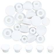 20Pcs 5 Styles Silicone Hole Plugs, Snap in Hole Plugs, Post Pipe Insert End Caps, for Furniture Fencing, Round, White, 20~29x13~14mm, Hole: 6.5~10mm, 4pcs/style(FIND-GF0004-26)