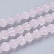 Natural Pink Calcite Beads Strands, Round, Grade A, 8.5mm, Hole: 1mm, about 48pcs/strand, 15.35 inch(39cm)(G-F687-01A)