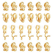 30Pcs 304 Stainless Steel Clip-on Earring Findings, Golden, 12x6x9mm, Hole: 1.2mm(STAS-UN0044-05)