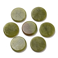 Natural TaiWan Jade Cabochons, Flat Round, 17.5~18x2.5~3mm(G-B050-07)