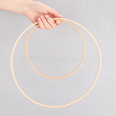 Nbeads Round Ring Wooden Knitting Looms Tool(TOOL-NB0001-59)-3