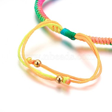 Nylon Cord Braided Bead Bracelets Making(BJEW-F360-F16)-3