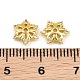 Brass Micro Pave Cubic Zirconia Bead Caps(CU-CBA6A75-35A-G)-3