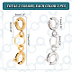 6Pcs 2 Colors 304 Stainless Steel Spring Ring Clasps(FIND-AB00013)-3