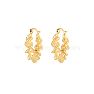 304 Stainless Steel Hoop Earrings for Women, Golden, no size(EA4595-1)