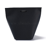 Paper Bags, Gift Bags, Wedding Bags, Rectangle without Ribbon, Black, 20.5x11.9x0.06cm(CARB-H027-01A)