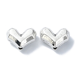 Tibetan Style Alloy Beads, Heart, Antique Silver, 9x12x5.5mm, Hole: 1.4mm, about 261pcs/500g(TIBEB-F065-08AS-08)