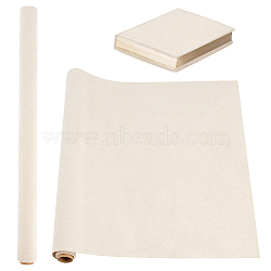 DIY Imitation Leather Fabric, with Paper Back, Kraft Cardboard Mailing Tubes and Handmade Soap Wrap Bands, Wheat, 430x1000mm, 1 sheet(DIY-OC0012-30A)