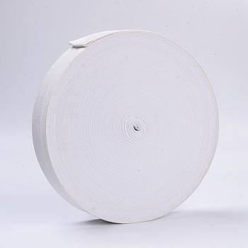 Flat Elastic Rubber Cord/Band, Webbing Garment Sewing Accessories, White, 38mm, 5m/roll