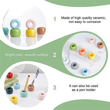 12Pcs 12 Colors Ceramic Toothbrush Base(AJEW-GA0005-80)-4