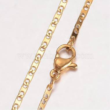 304 Stainless Steel Necklace(MAK-K062-11A-G)-2